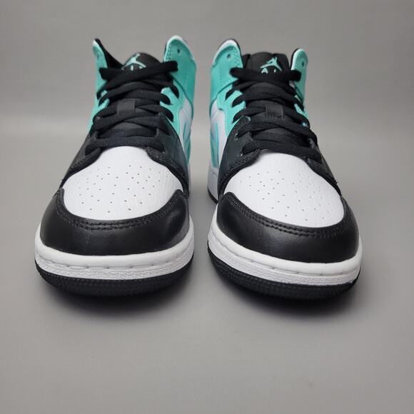 Nike Air Jordan 1 Mid Tropical Twist Igloo Black (554725-132)Youth Size 5 - Picture 4 of 10